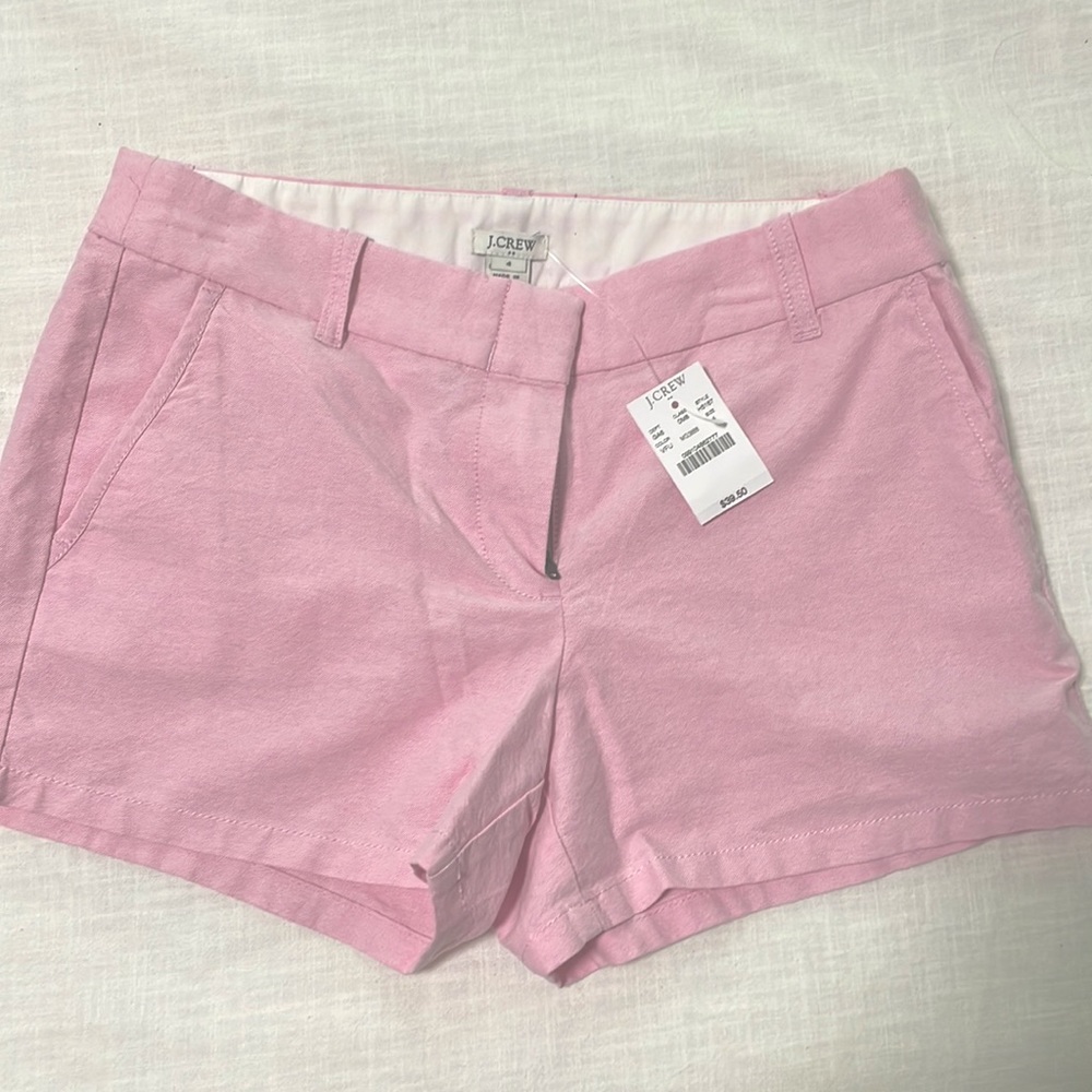 Jcrew Pink Chambray Shorts 3 in inseam